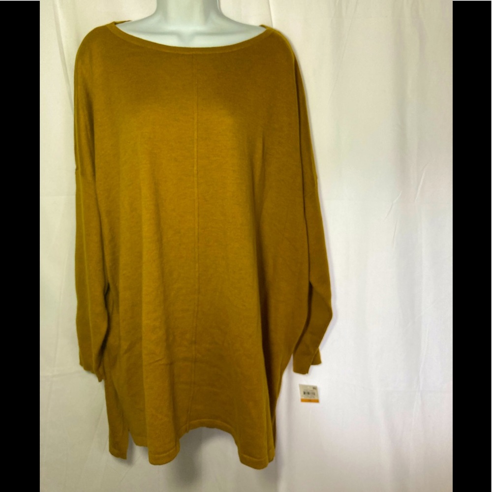Sweater knit  Tunic 3X , cumin. Style & Co